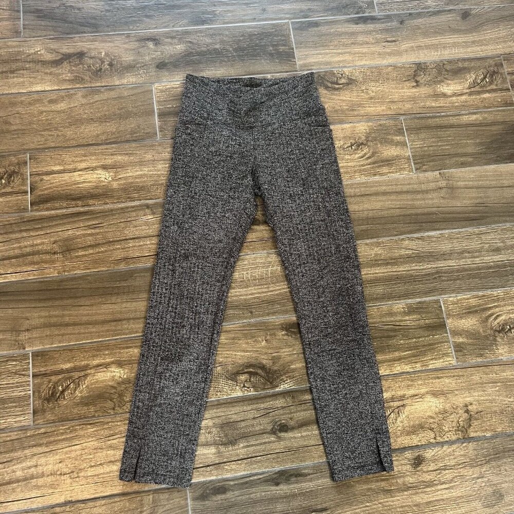 Athleta Gray Black Leggings Size XS Pockets